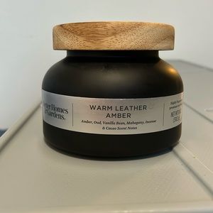 Better Homes & Gardens “Warm Leather & Amber” scented candle